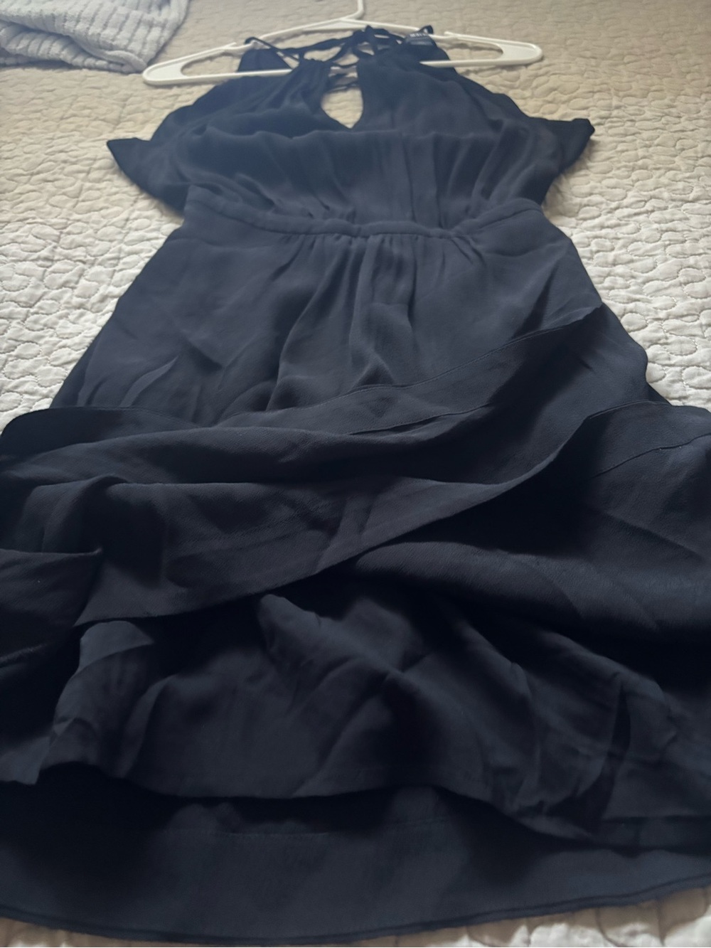 Anthropologie Black Halter Mini Dress - Picture 12 of 12